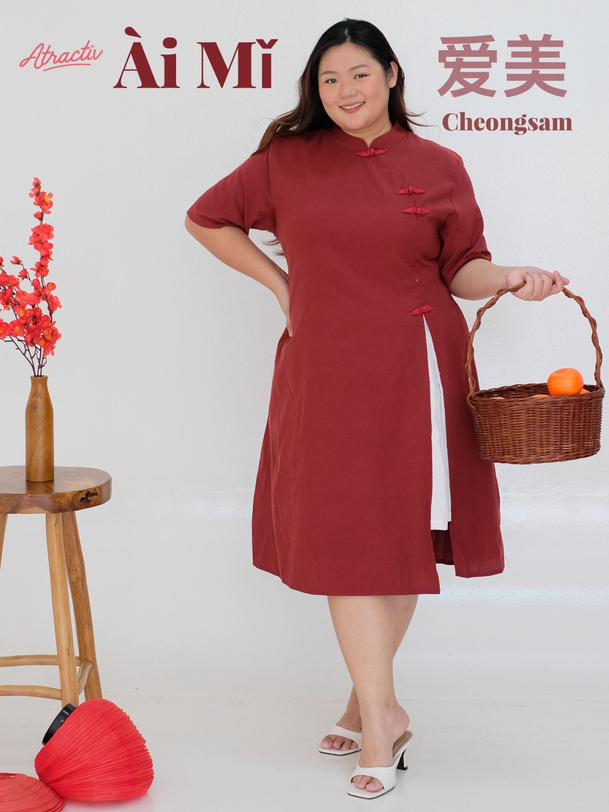 Dress Imlek Ai Mi ATRACTIV - Atractiv Big Size Label