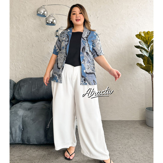 Batik Tanza Biru ATRACTIV - Atractiv Big Size Label