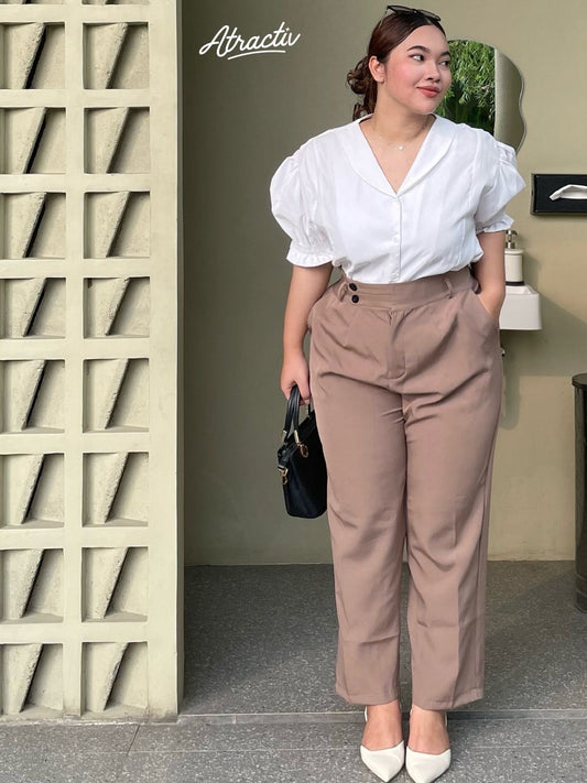 Celana Julia Khaki ATRACTIV - Atractiv Big Size Label