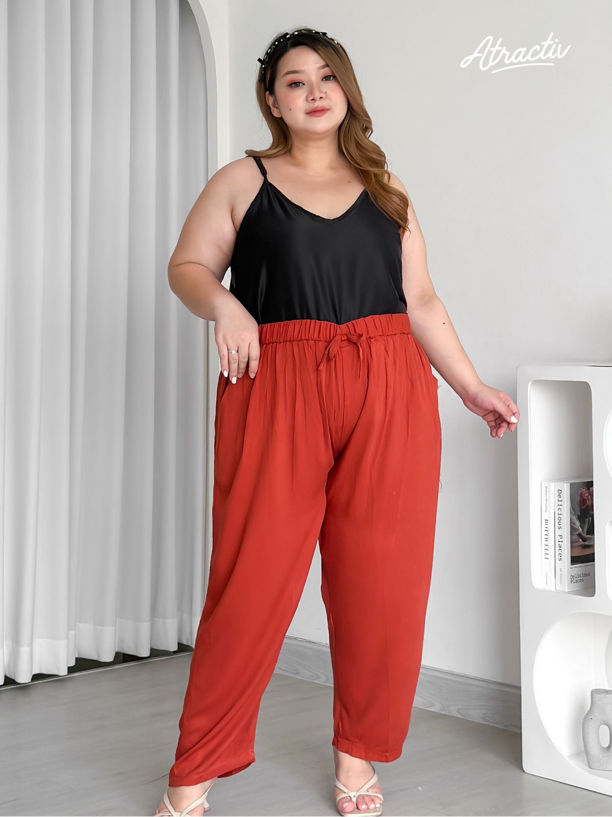 Celana Comfy Teracota ATRACTIV - Atractiv Big Size Label