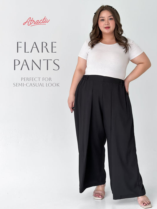 Celana Flare Panjang Hitam ATRACTIV - Atractiv Big Size Label