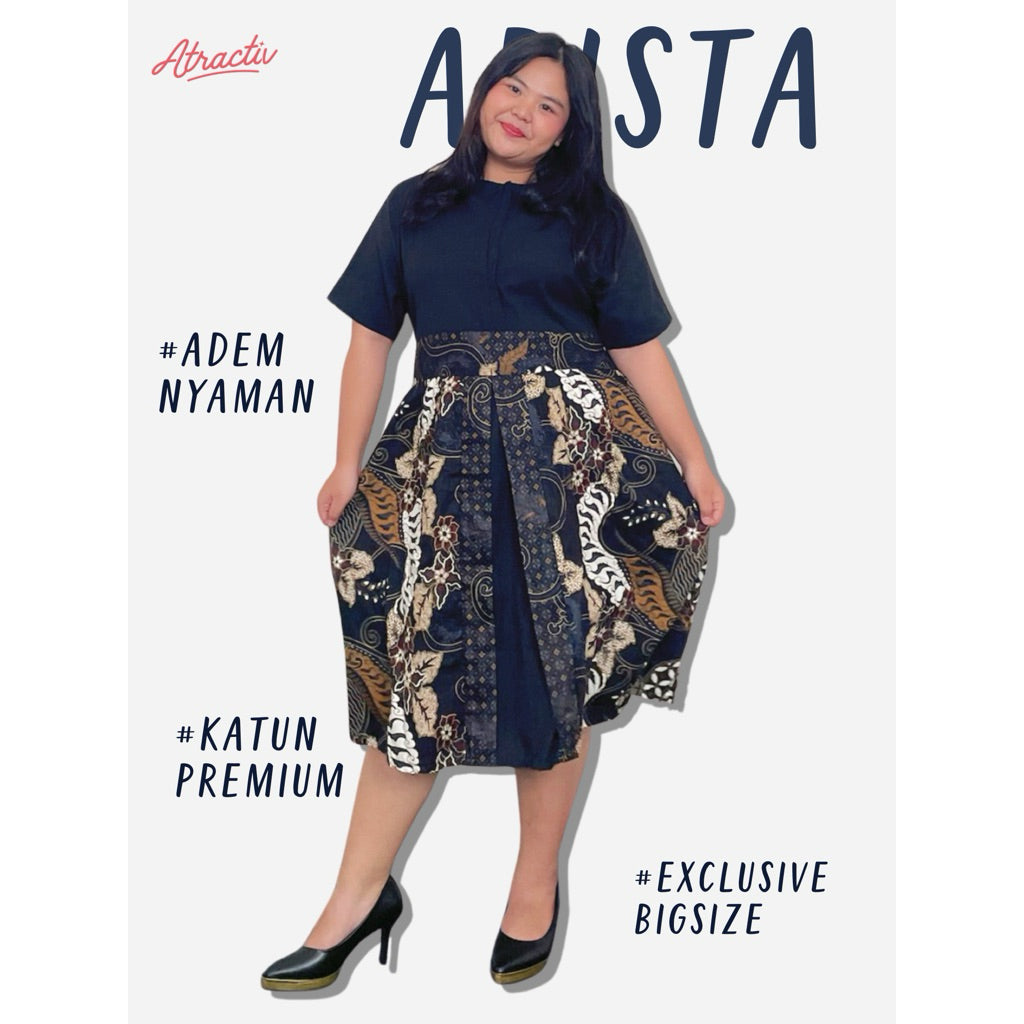Dress Batik- Midi Adista Eka ATRACTIV