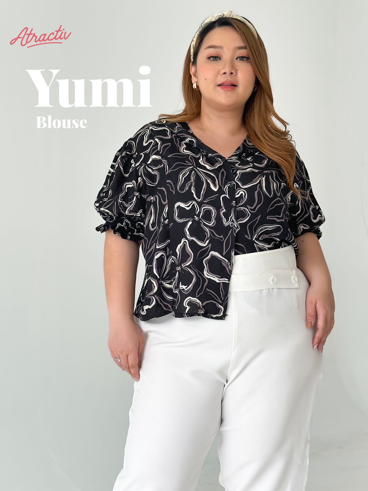 Blouse Yumi Bloom ATRACTIV - Atractiv Big Size Label