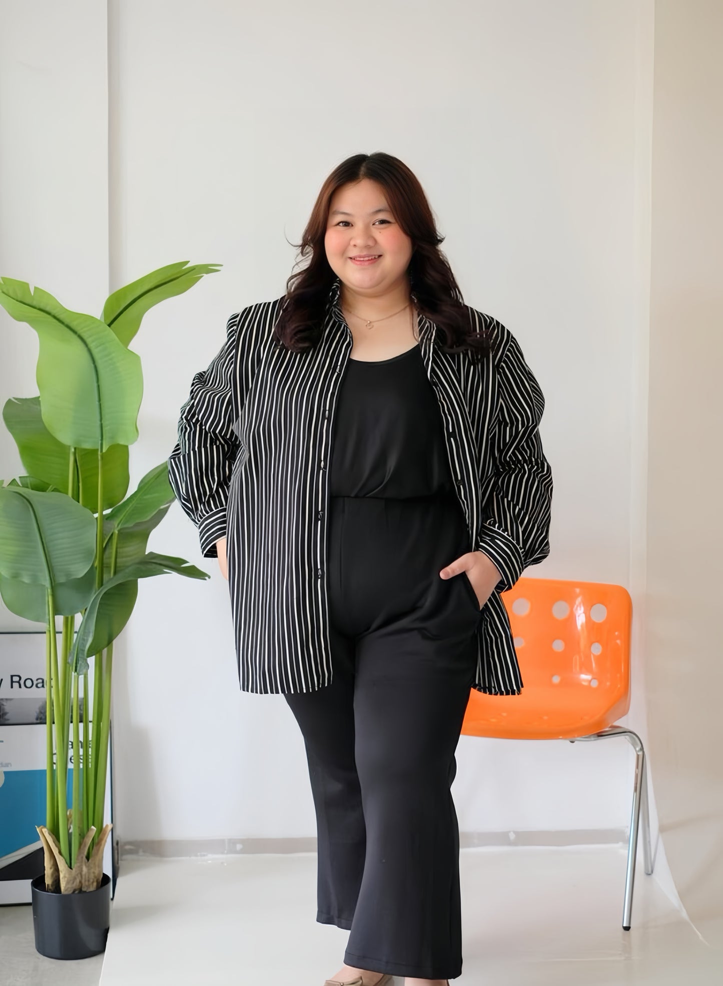 Kemeja Salur Lengan Panjang ATRACTIV