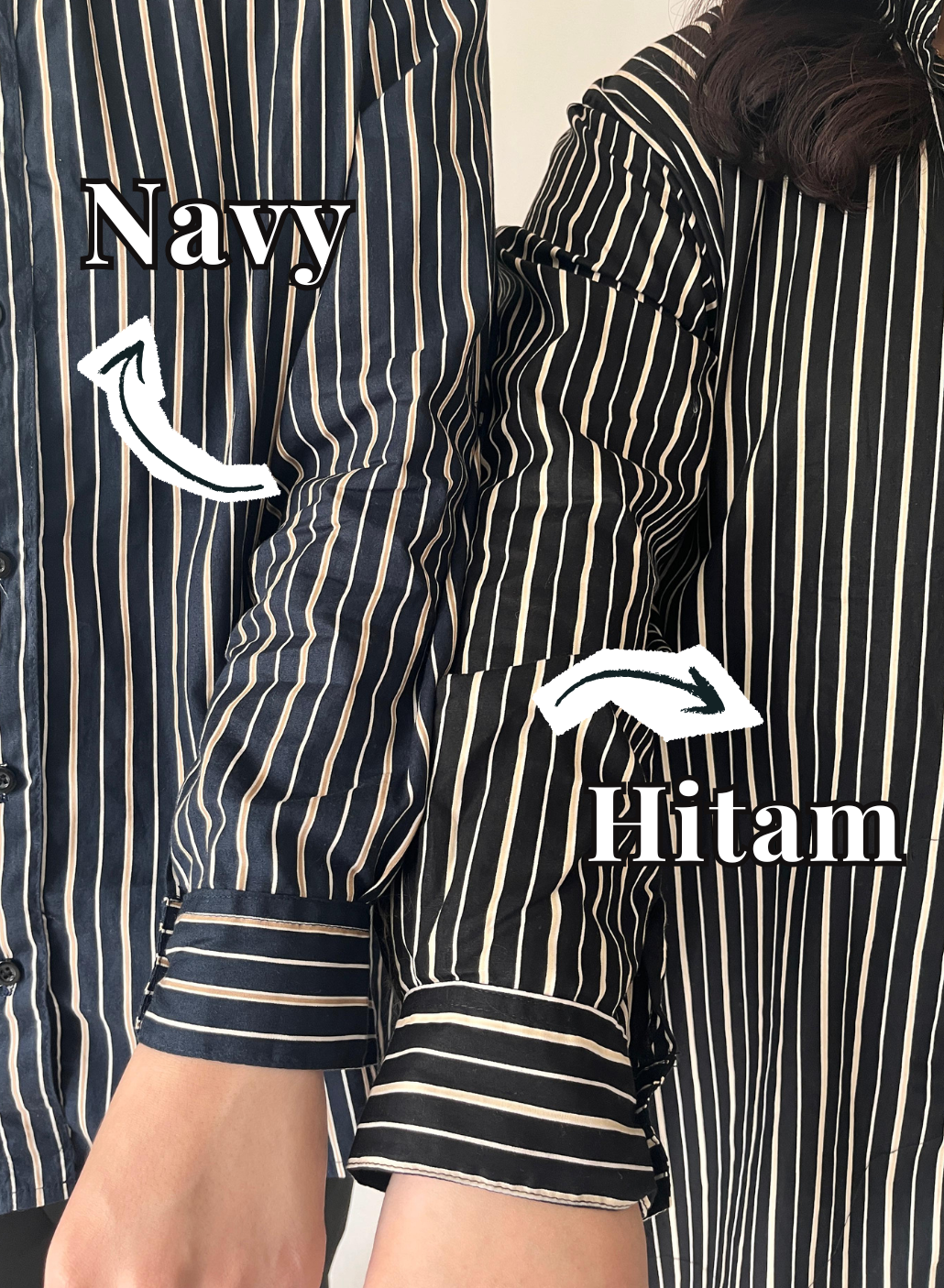 Kemeja Salur Lengan Panjang ATRACTIV