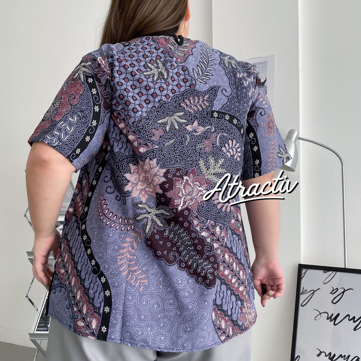 Batik Layer Lengan Pendek Lotus ATRACTIV