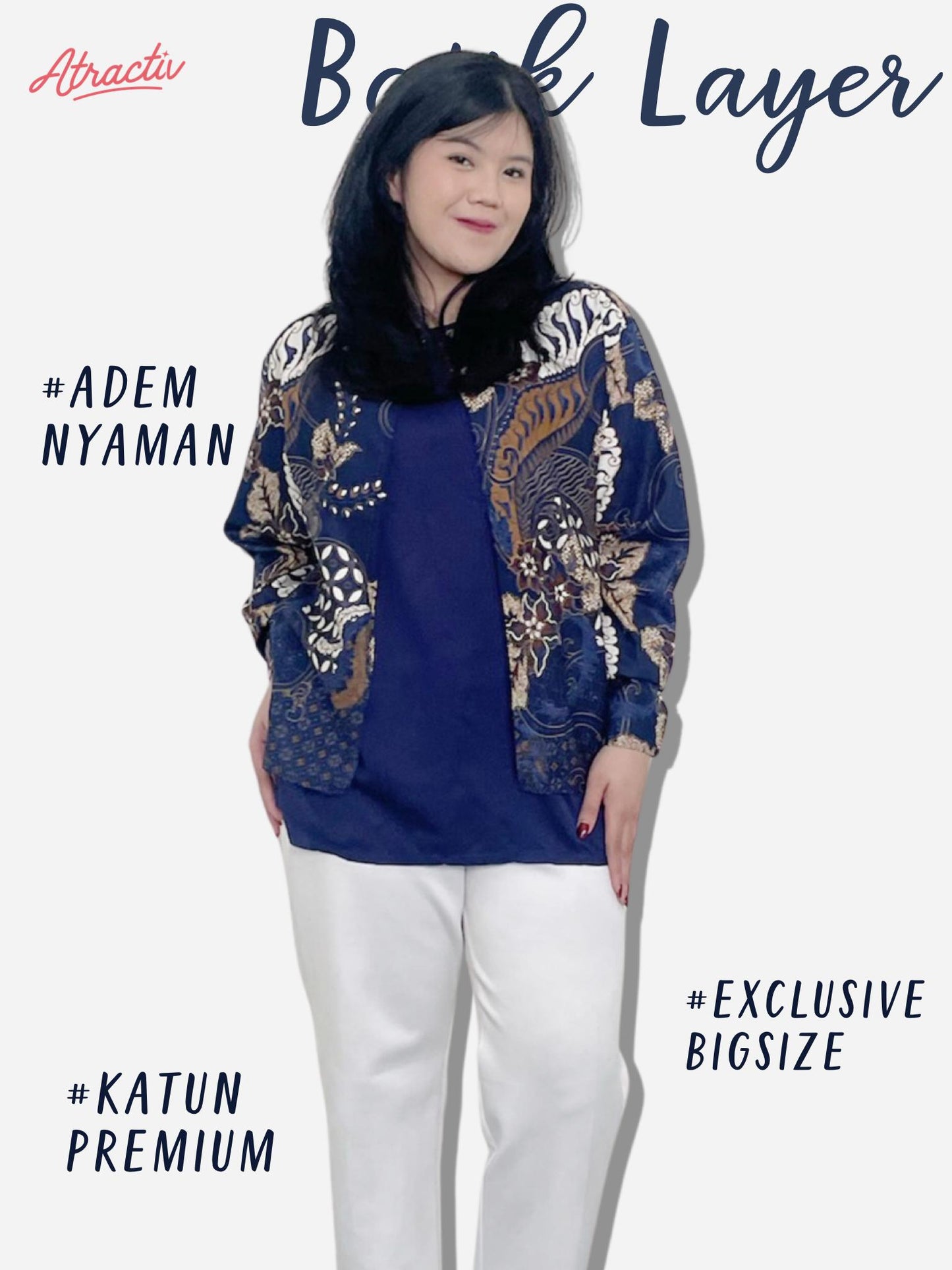 Batik Layer Lengan Panjang ATRACTIV