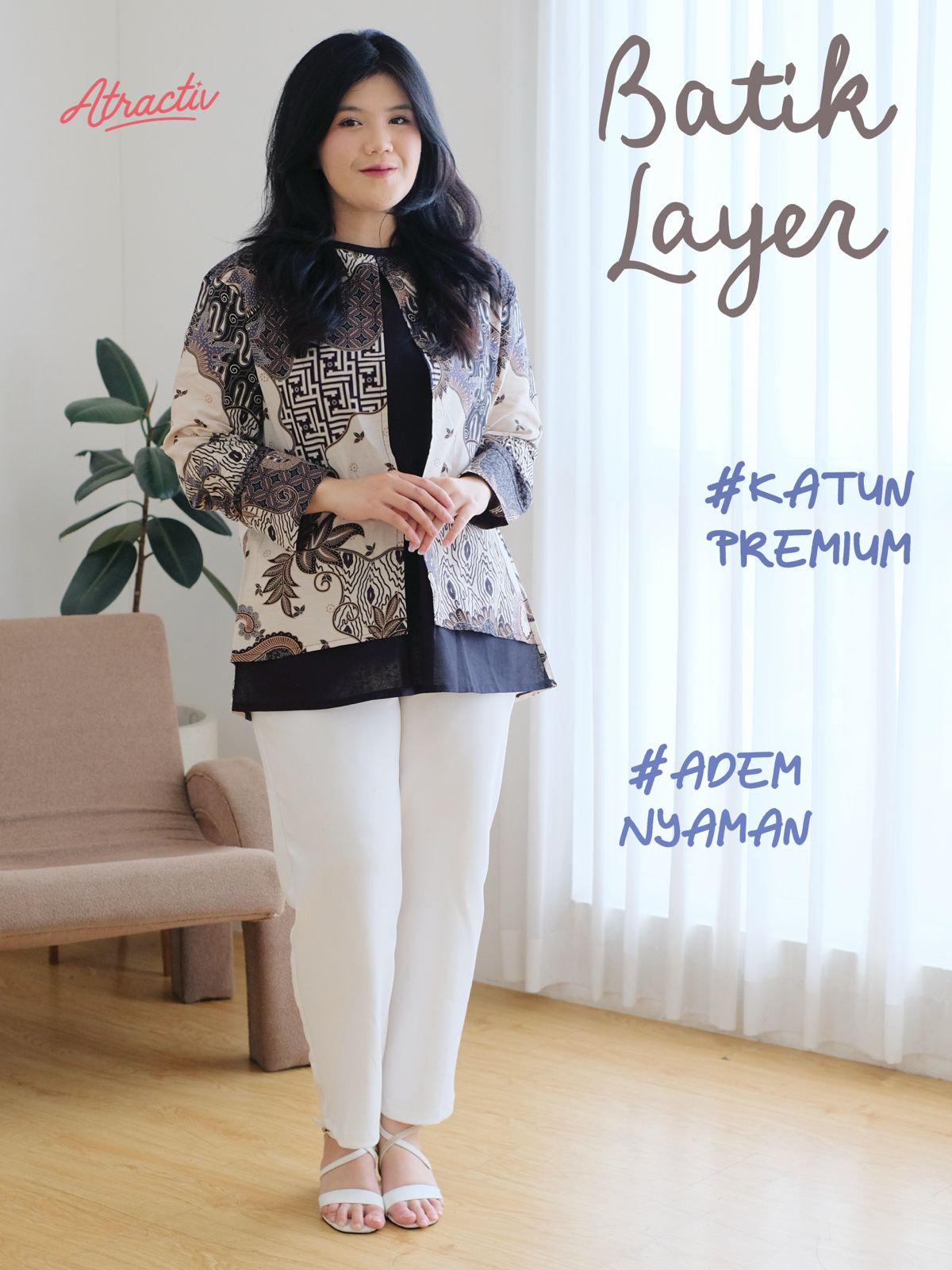Batik Layer Lengan Panjang ATRACTIV