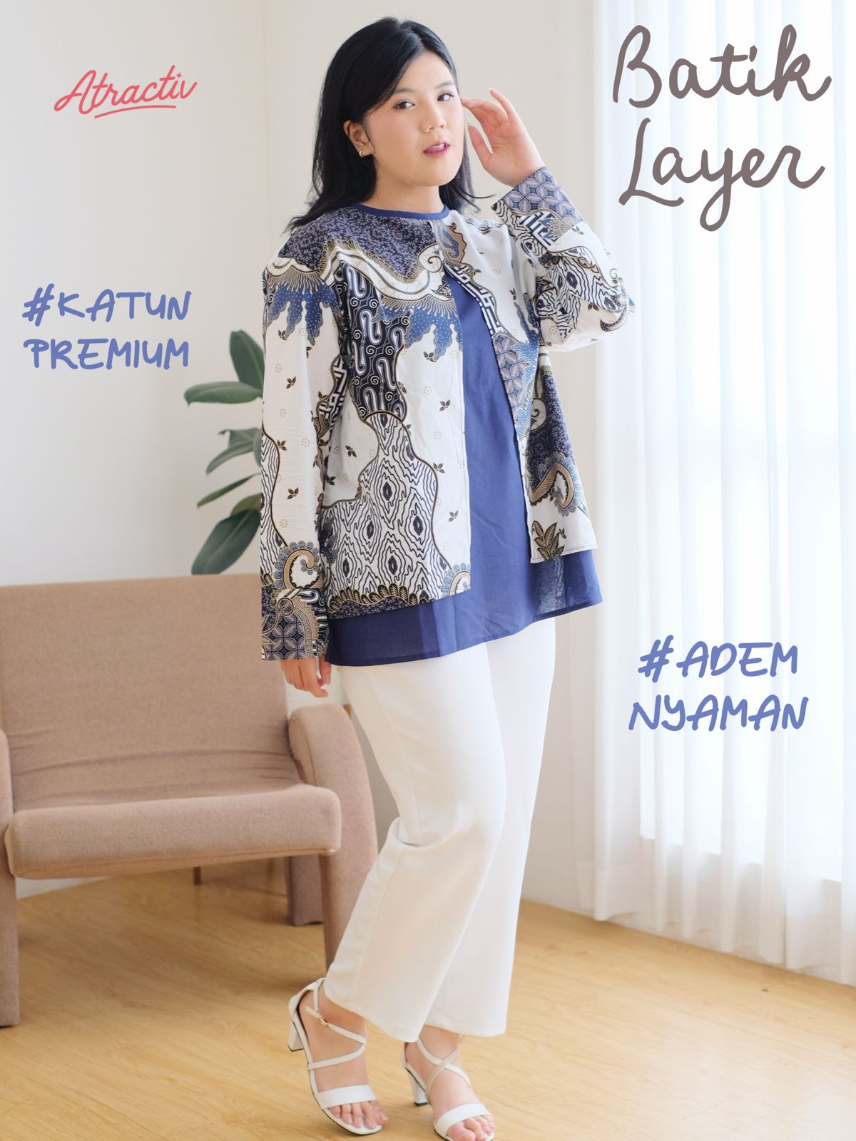 Batik Layer Lengan Panjang ATRACTIV
