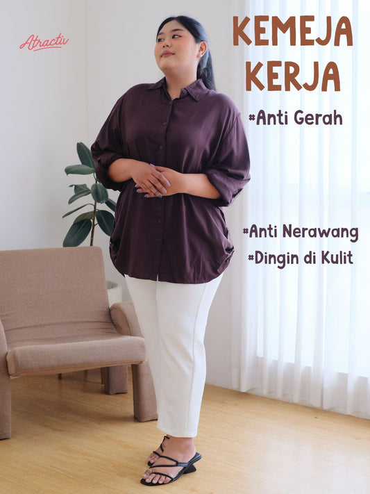 Kemeja Rayon Lengan Panjang ATRACTIV