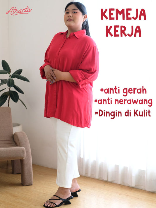 Kemeja Rayon Lengan Panjang ATRACTIV
