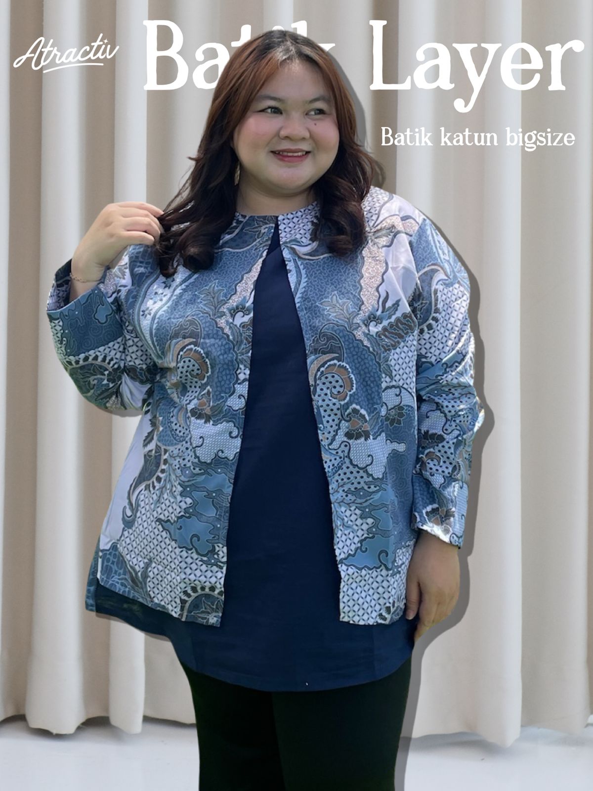 Batik Layer Lengan Panjang ATRACTIV