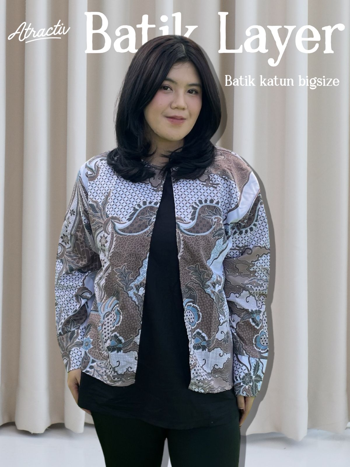 Batik Layer Lengan Panjang ATRACTIV