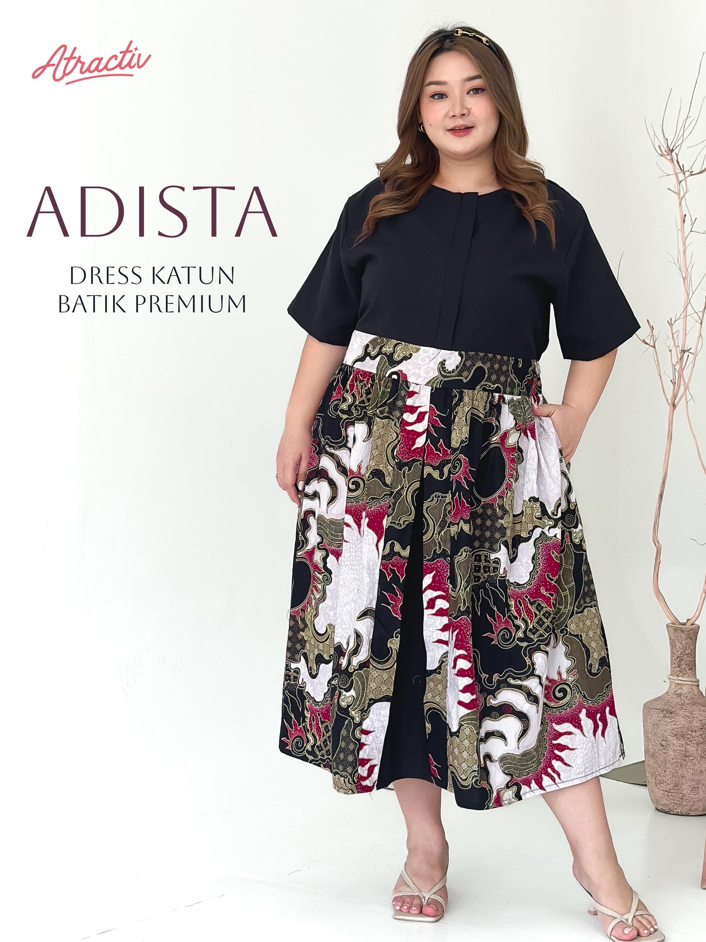 Dress Batik- Maxi Adista Helio ATRACTIV