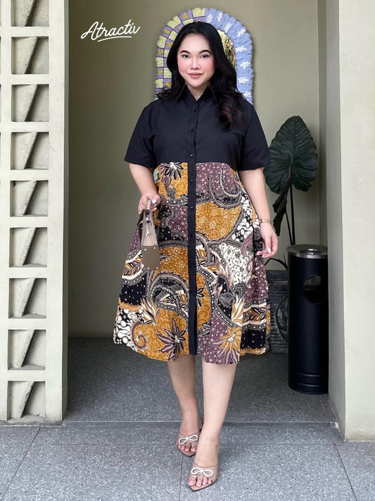 Dress Batik Lengan Pendek Gala ATRACTIV