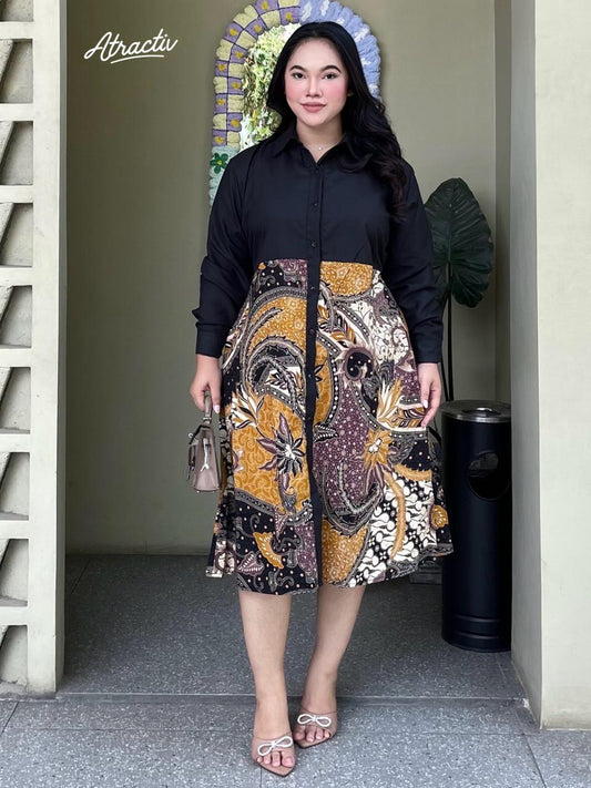 Dress Batik Lengan Panjang Gala ATRACTIV