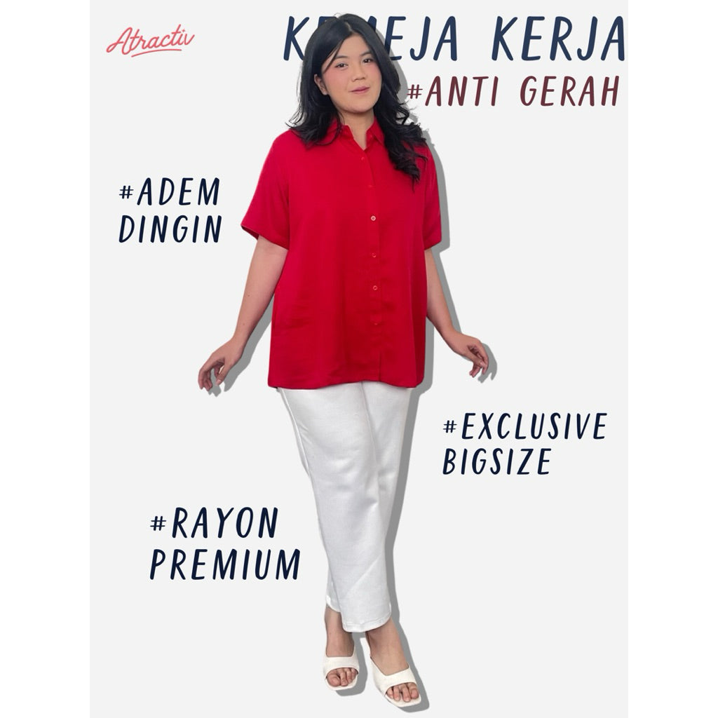Kemeja Rayon Lengan Pendek ATRACTIV