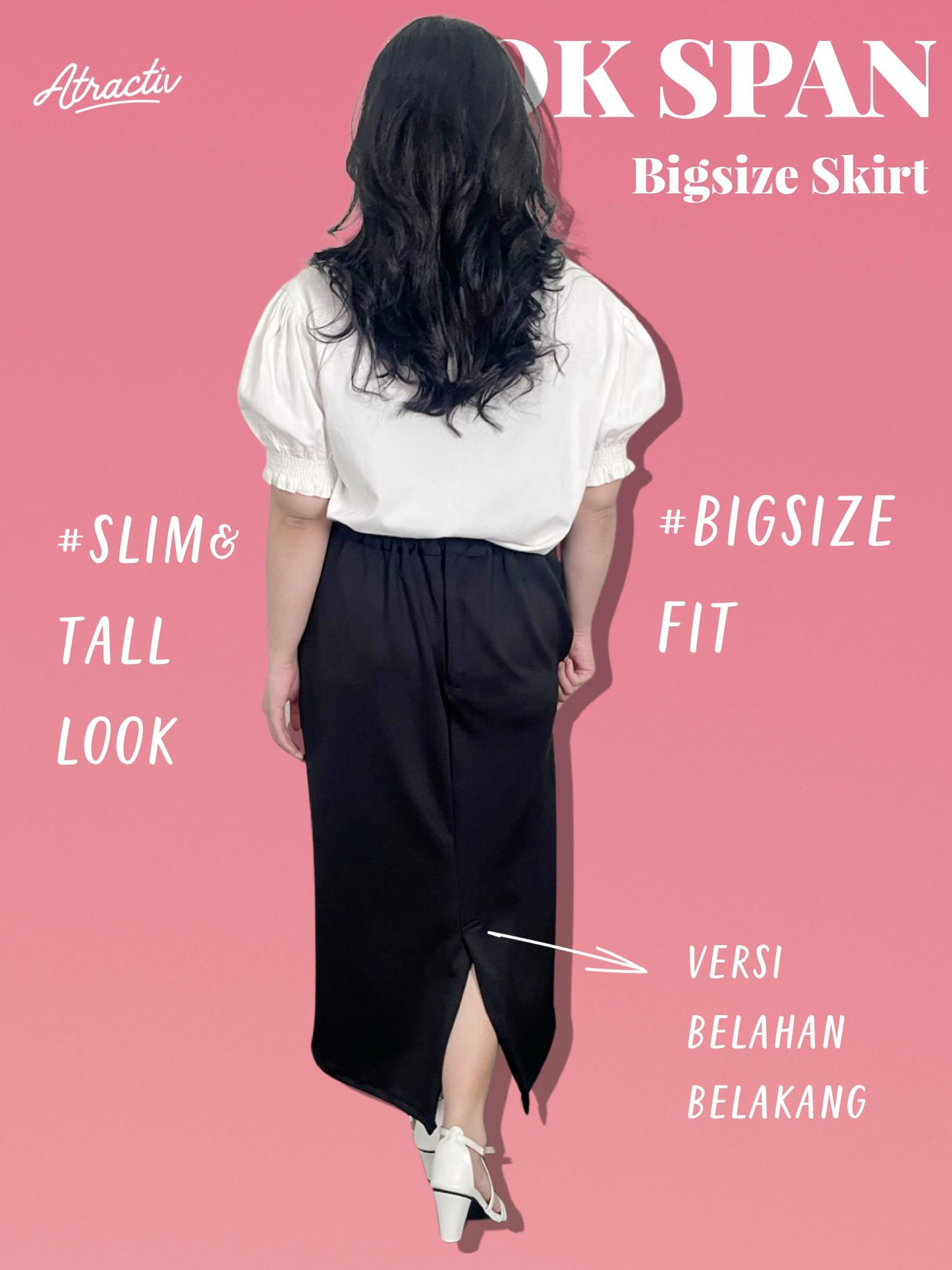 Rok Span Hitam Atractiv