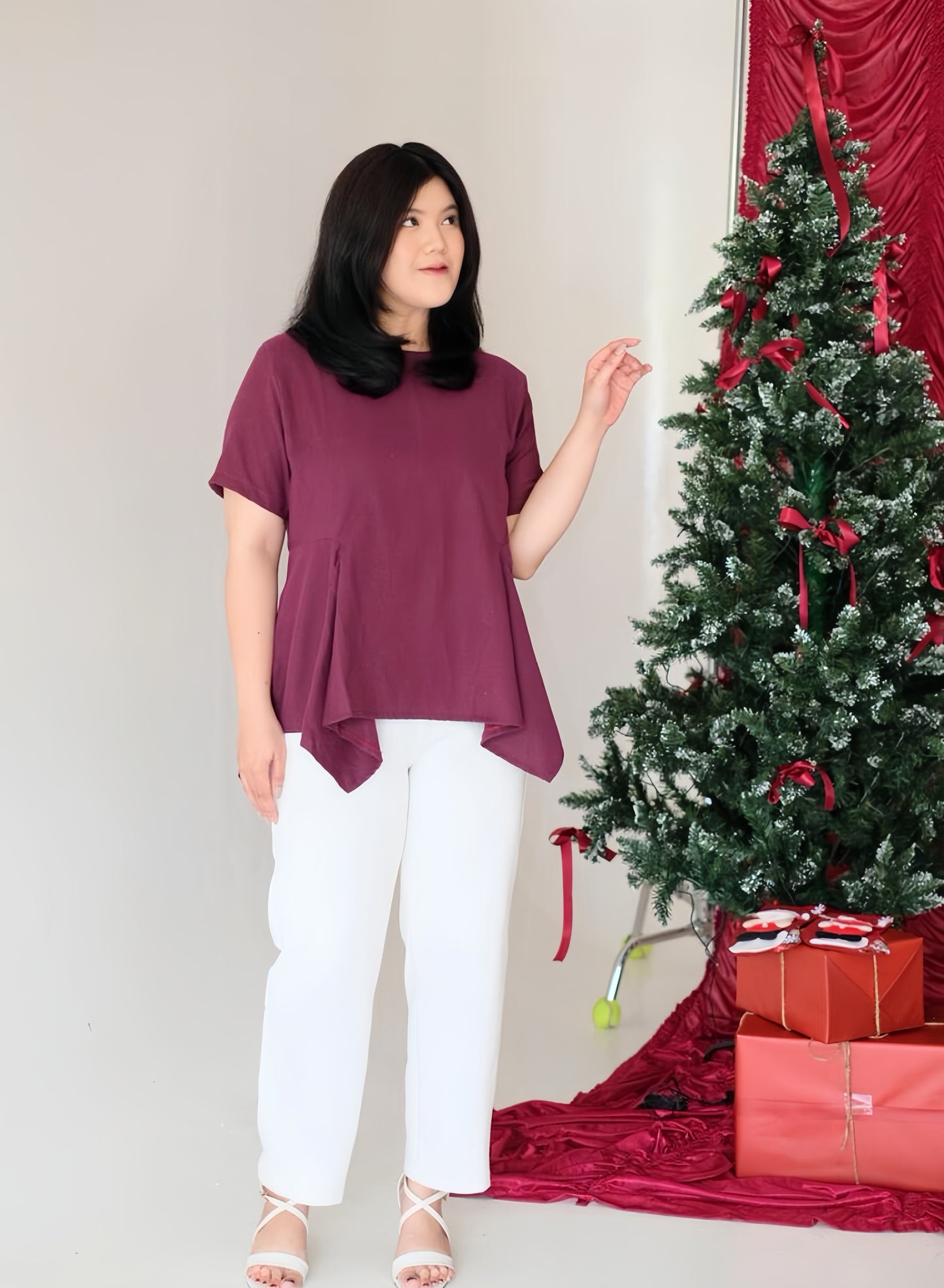 Blouse Ruth Maroon ATRACTIV