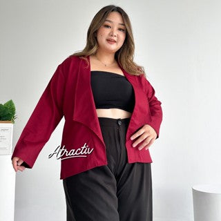 Blazer Layer Premium Maroon ATRACTIV