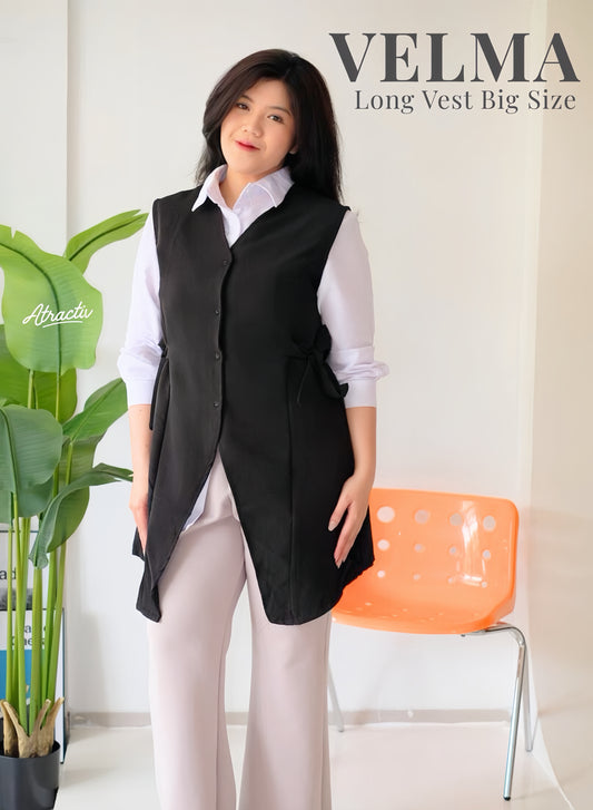 Long Vest Velma Hitam ATRACTIV